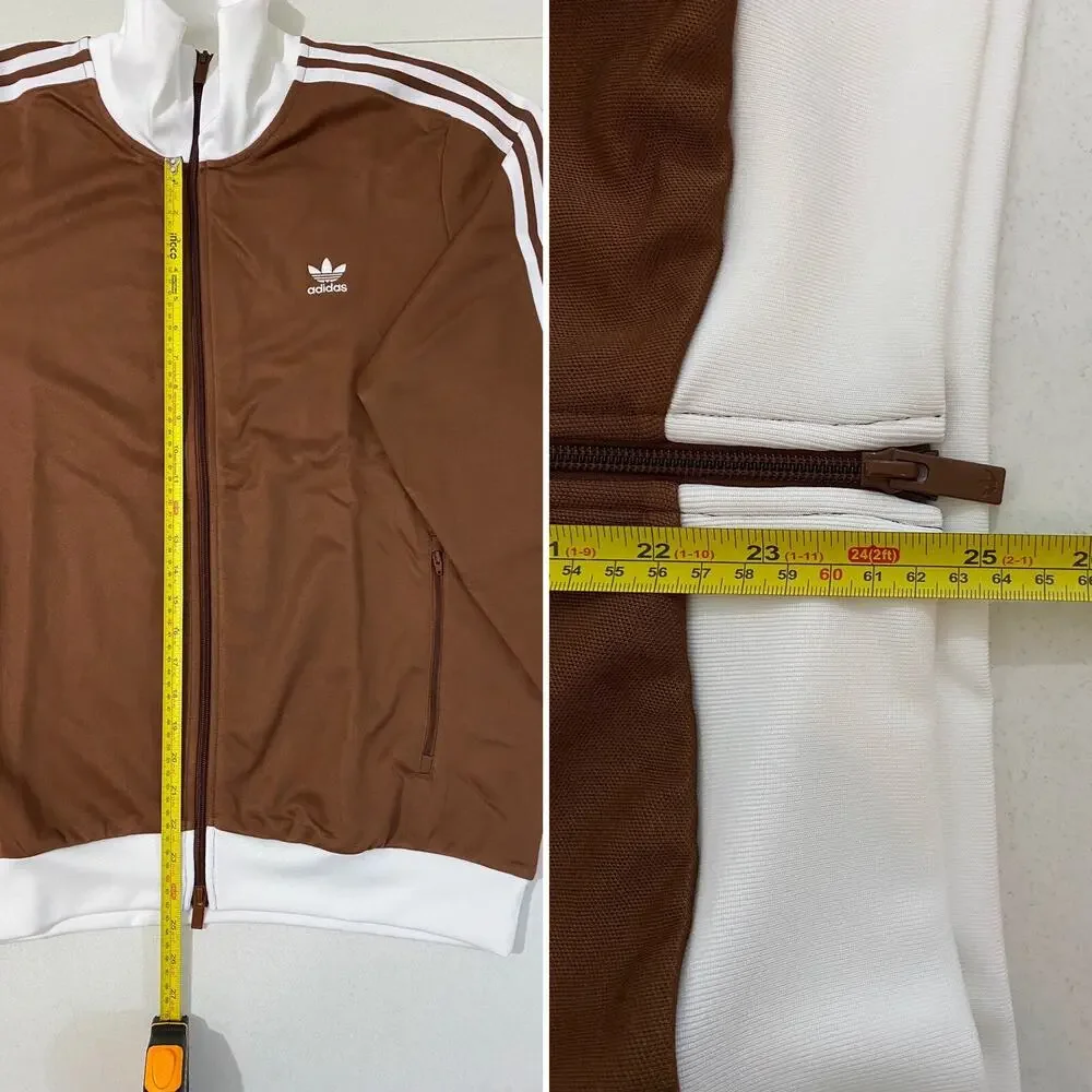 Adidas Originals Beckenbauer Tracksuit Preloved Brown White Size XL